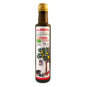 Økologisk olivenolie fra Sicilien. Her med smag af citron