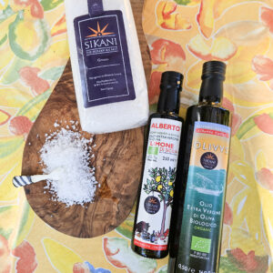 Bestående af salt samt en af hver af olierne