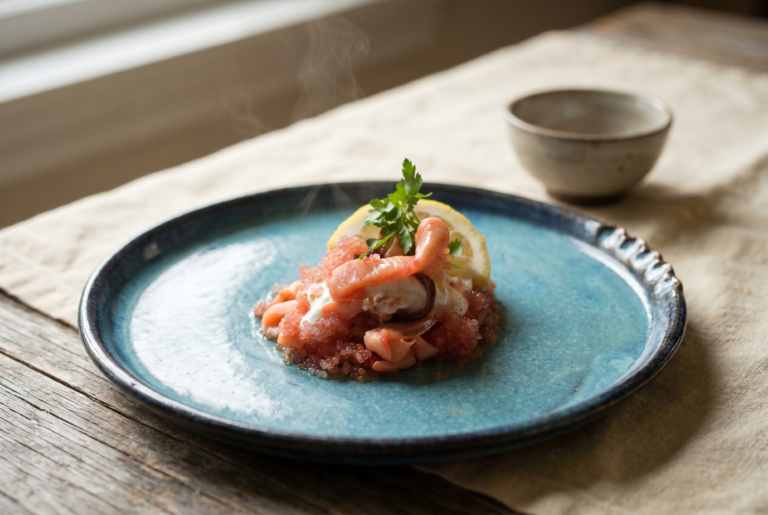 Blinis med stenbiderrogn